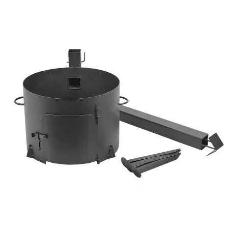 Stove with a diameter of 440 mm with a pipe for a cauldron of 18-22 liters в Липецке