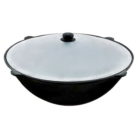 Uzbek cast iron cauldron 12 l round bottom в Липецке
