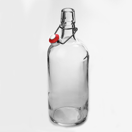 Бутылка бесцветная бугельная 1 литр в Липецке